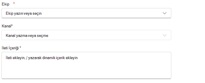 Eylem - İletileri ve güncelleştirmeleri otomatikleştirme