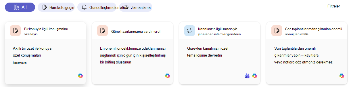 Copilot şablonunu seçme