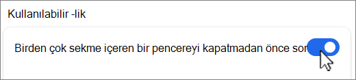 Birden çok sekmeli pencere ekran görüntüsünü kapatmadan önce sor.