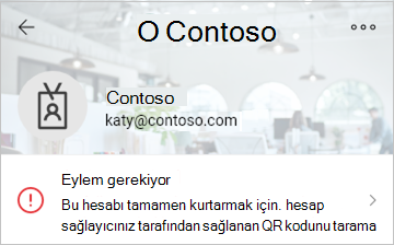 Authenticator, doğrulama kodu olarak tek seferlik bir parola sunar