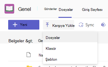 dosyaları karşıya yükle