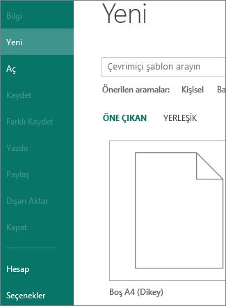 Dosya Yeni