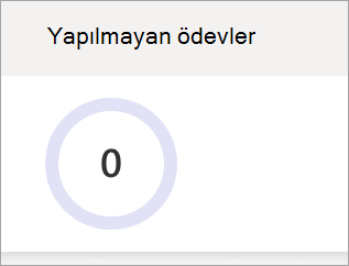Yapılmayan ödevler pasta grafiği