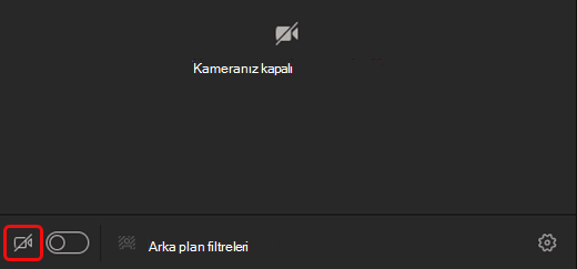 Kamerayı açmak için kamera simgesini seçin
