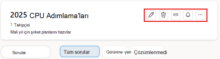 Konuşmaya eklediğiniz bir konuyu düzenleme