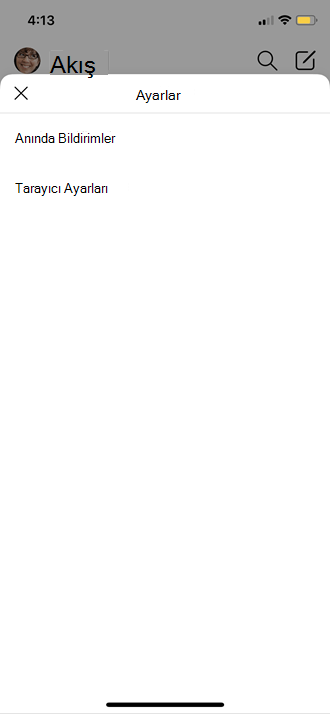mobil profil ayarları