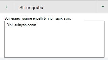 Diğer Metin iletişim kutusu Android için ExcelAndroid için Excel.