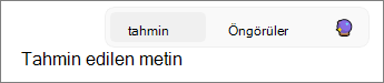 Outlook'ta metin tahmini Windows 11'da etkinleştirildi.
