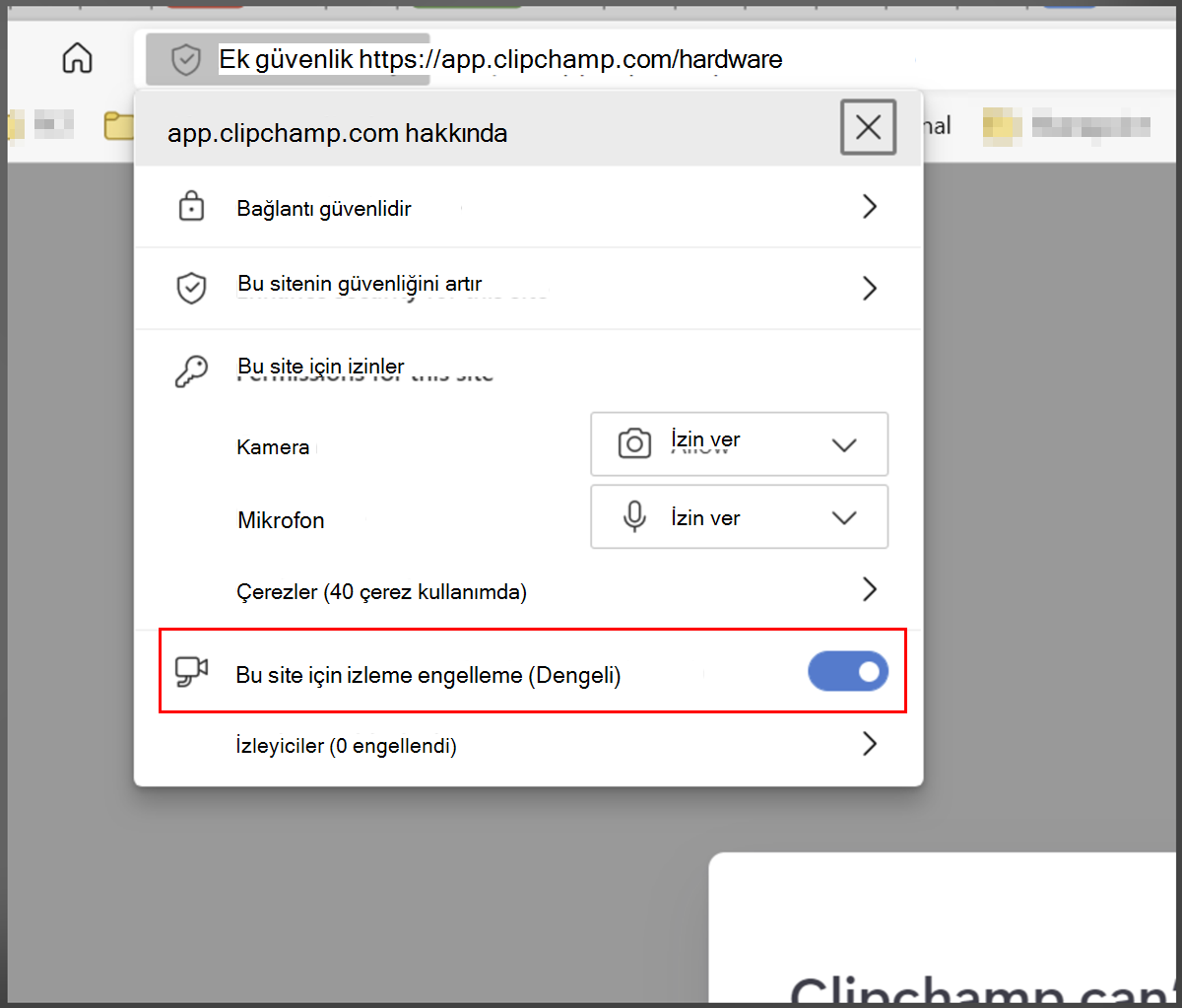 Edge güvenlik ekledi, Clipchamp 2'ye izin verilenler listesine eklendi