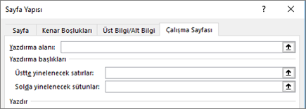 Sayfa Yapısı iletişim kutusundaki Sayfa sekmesi