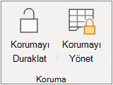 Sayfa korumasını duraklatma