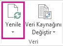Çözümle sekmesindeki Yenile düğmesi