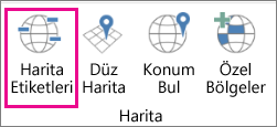 3B Haritalar Harita Etiketleri seçeneği