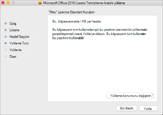 Lisansları kaldırma aracında Yükle'ye tıklayın.