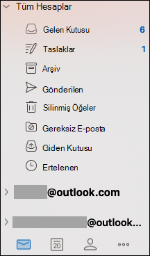 Unified Inbox in Mac için OutlookMac için Outlook.