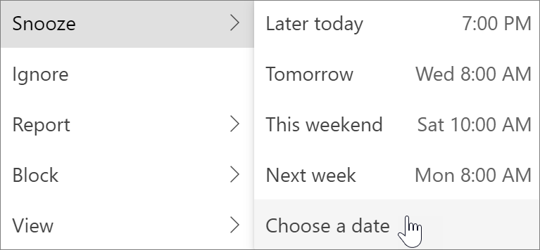 Yeni Windows için Outlook'ta Erteleme özelliğini kullanma