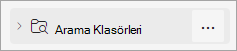 Arama Klasörleri'nin ekran görüntüsü
