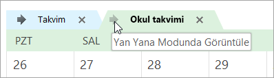 Yan Yana Modunda Görüntüle okunu tıklatın