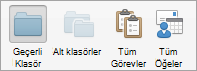 Görevler arama seçeneklerini gösterir