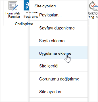 Uygulama ekleme (liste, kitaplık)