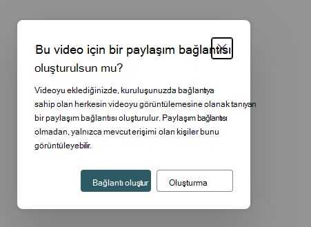 paylaşım bağlantısı oluştur