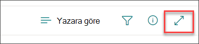 İçeriği genişletme görev çubuğunun ekran görüntüsü