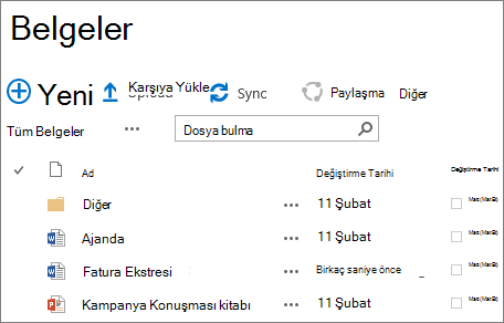 SharePoint site kitaplığı