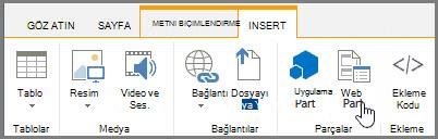 Web Bölümü Ekle