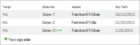 Bülten çizgisiz görünümü
