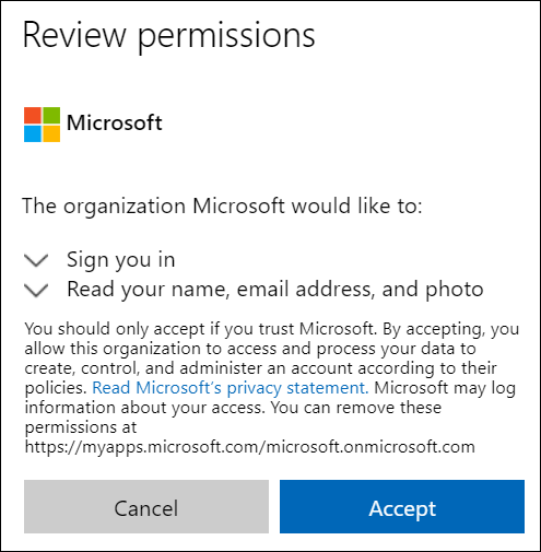 OneDrive Dış Paylaşım İzni penceresi.