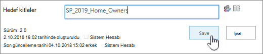 Bir veya daha fazla hedef kitle ekleme