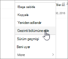 Add to navigation option from a page list
