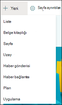 SharePoint sitesine yeni öğe ekleme
