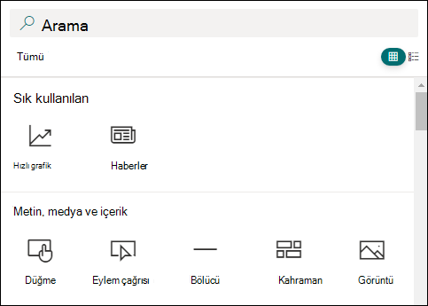 Sayfa ekle düğmesi