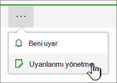 SharePoint Online Manage alerts button highlighted