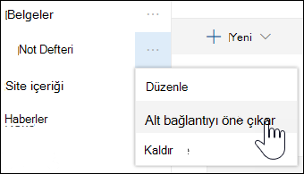 Alt bağlantıyı birincil bağlantıya yükseltme