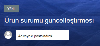 Text above title