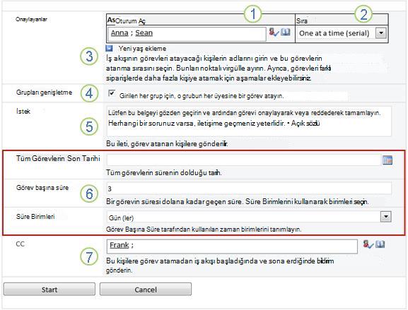 Başlatma formu