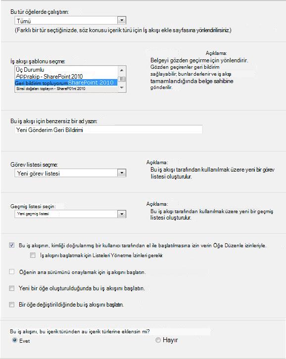 Başlatma formunun ilk sayfası