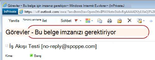 Görev bildiriminde tanımlayıcı metin