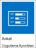 Anket simgesinin ekran görüntüsü