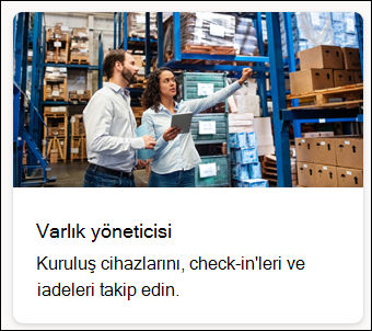 Varlık yöneticisi şablonunun ekran görüntüsü