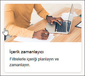 İçerik zamanlayıcı şablonunun ekran görüntüsü