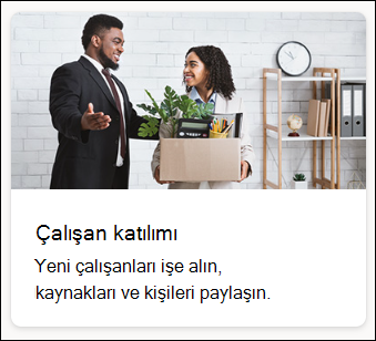 Çalışan işe alım şablonu ekran görüntüsü