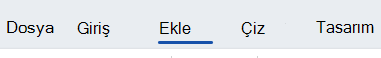 Word belgeye sekme ekleyin.
