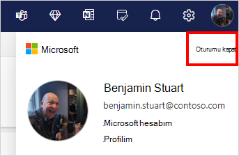 Hotmail oturumunu kapatma