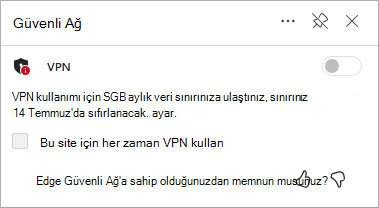 Edge güvenli ağ veri sınırı yenilemesinin ekran görüntüsü