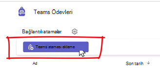 Teams ödevi ekleme
