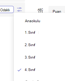 Not seçin
