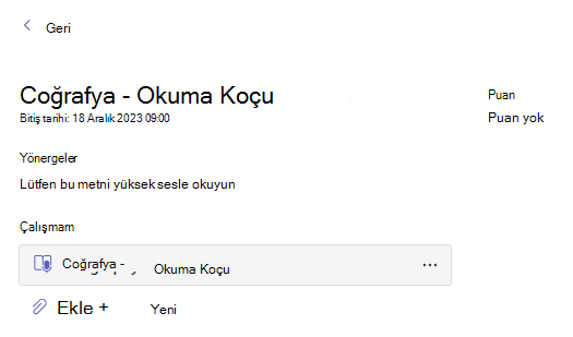Notu gösteren ekran görüntüsü